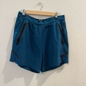 Gymshark- Men’s 5” Turquoise Shorts - Size Large